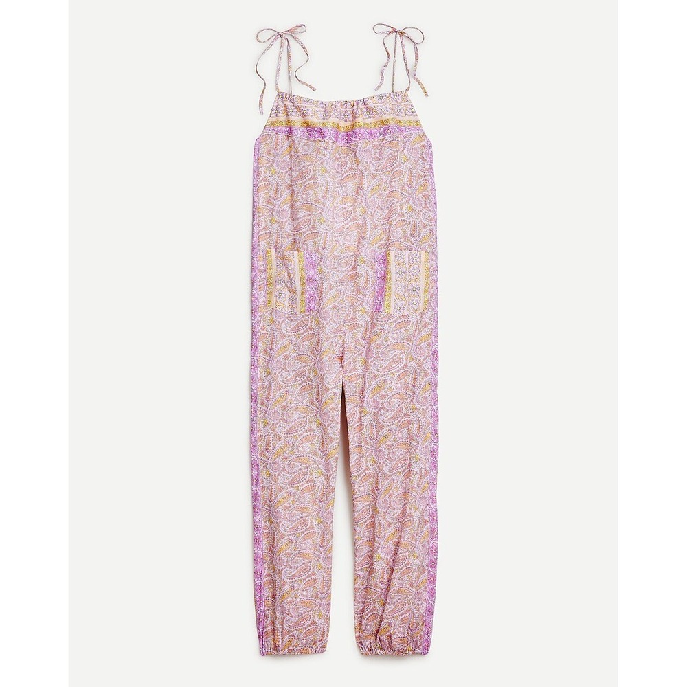 J.Crew Cotton Voile Jumpsuit in beach paisley Size Small‎